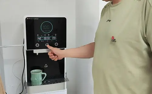 Reduce the consumption of packaged water and install the direct drinking water dispenser in the company.