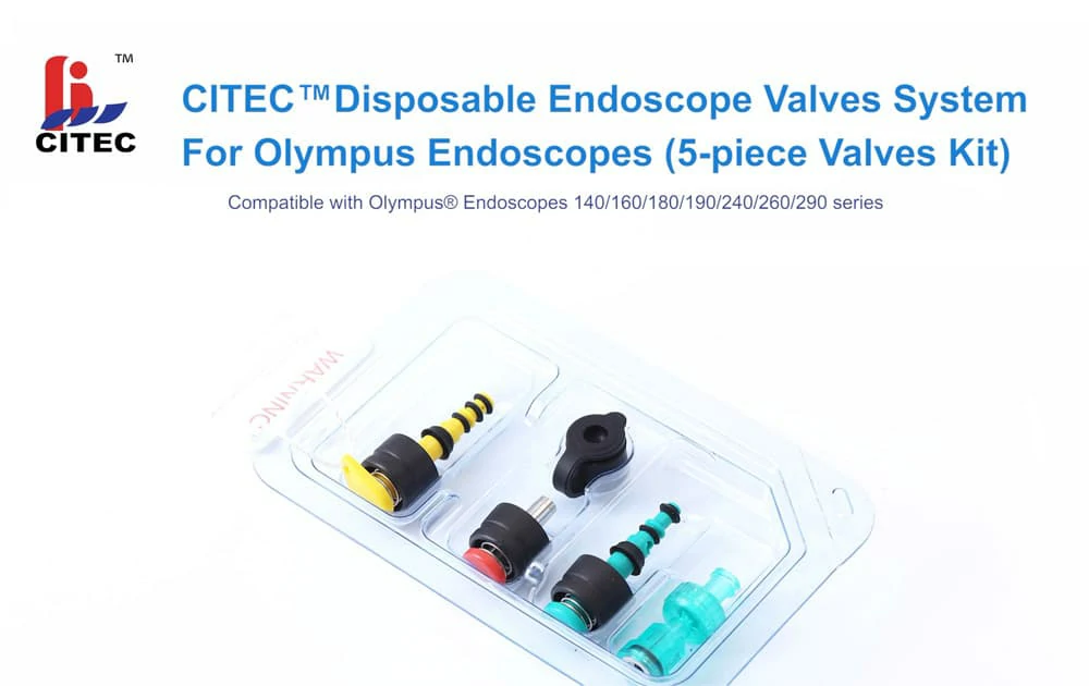 CITEC™ Disposable Endoscope Valves System For Olympus Endoscopes(5-piece Valves Kit)