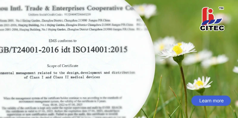 CITEC has obtained ISO14001:2015 Environmental Management System certificate