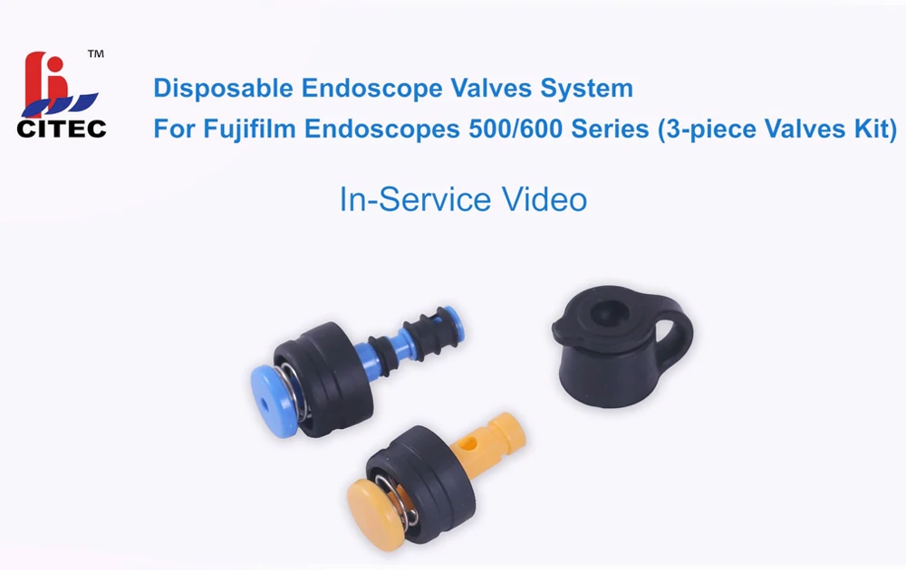 CITEC™ Disposable Endoscope Valves System For Fujifilm Endoscopes 500/600 Series In-Service Video