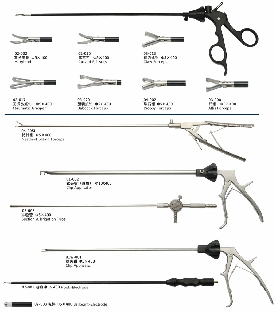 CITEC™ Laparoscopic Single Port Surgery Instruments, Reusable Laparoscopic Instruments, Maryland, Curved Scissors, Claw Forceps, Ataumatic Grasper Babcock Forceps, Biopsy Forceps, Allis Forceps, Flap Valve Trocar, Articulating Hook, Ballpoirot, Reusable Laparoscopic Instruments