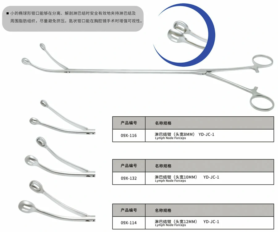 CITEC™ Lymph Node Forceps/Atrium Needle Holder, Thoracoscopic Surgical Instruments, Reusable Laparoscopic Instruments