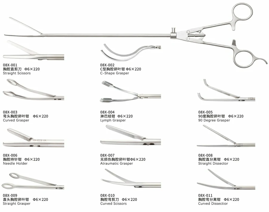 CITEC™ Thoracic Single Joint Instruments, Thoracoscopic Surgical Instruments , Reusable Laparoscopic Instruments